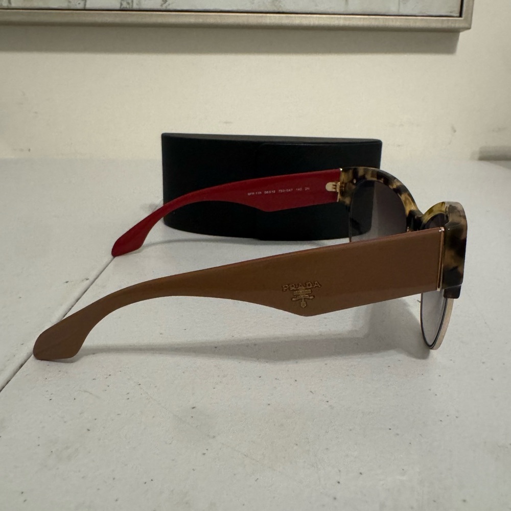 PRADA PR 11RS 7S00A7 - MEDIUM HAVANA 56/16/140 - Picture 3 of 7